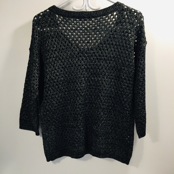 Reitmans Open Weave Sweater Petite Large - Picture 2 of 7